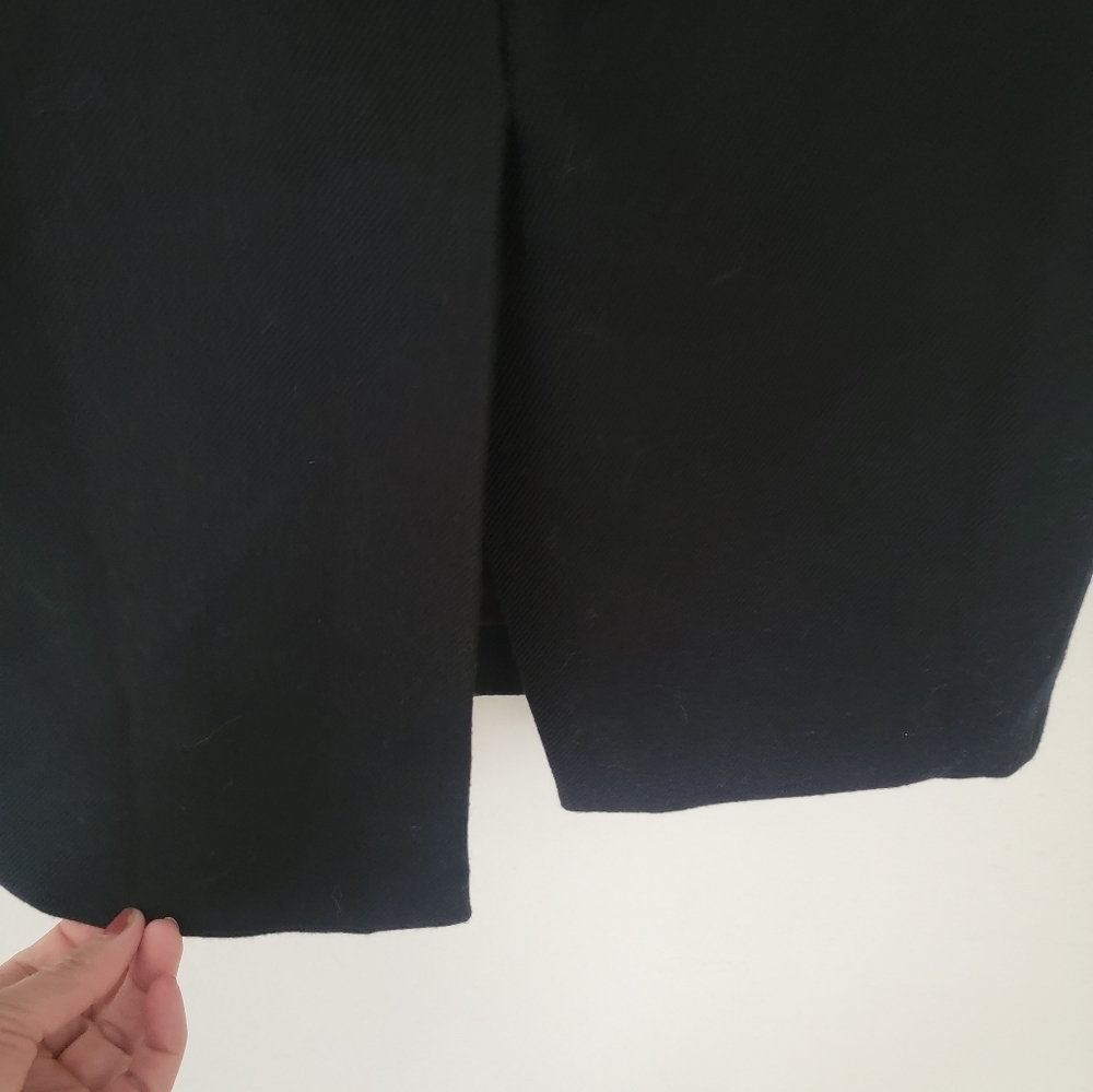 J. Crew Elegant Wool Black Pencil Skirt - Picture 4 of 8